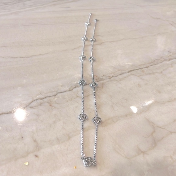 Kendra Scott silver 42 inch necklace EUC - Picture 5 of 7